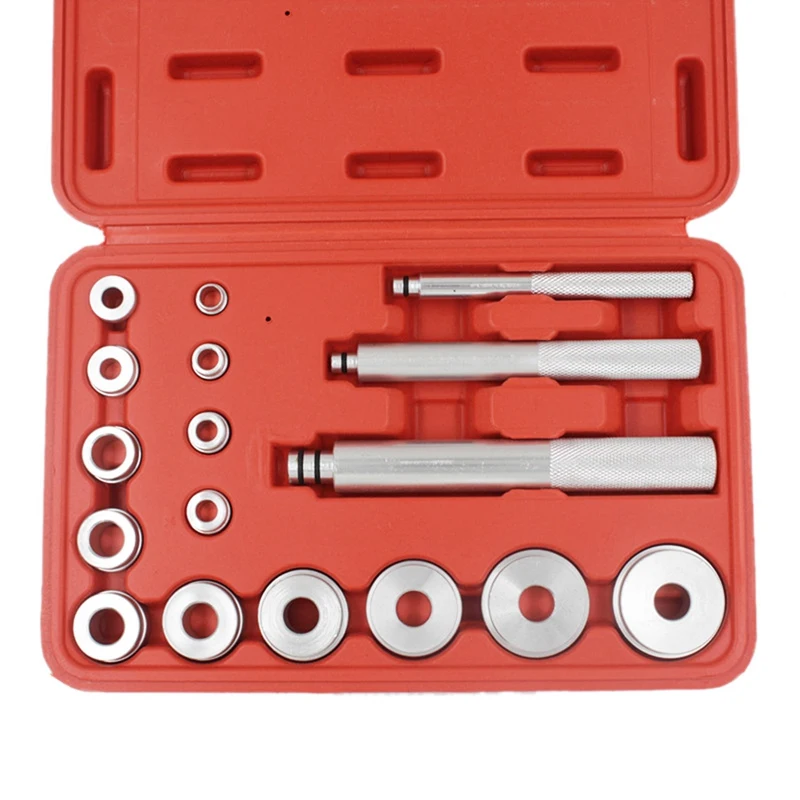 34Pcs/Set Wheel Bearing Race Seal Bush Driver Master Tool Kits Aluminum Axle Install Remove Tool