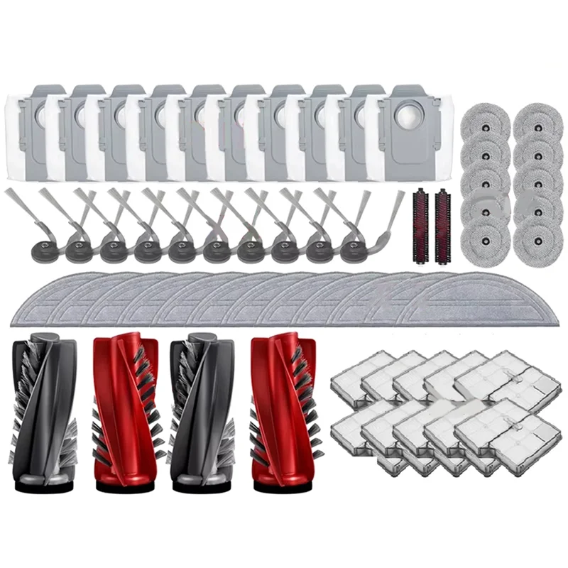 

Fit For Roborock Saros 10/S9 Maxv Ultra/S90ver/G30/A1460RR Accessories Main Side Brush Filter Edgewise Mop Kit-AT64