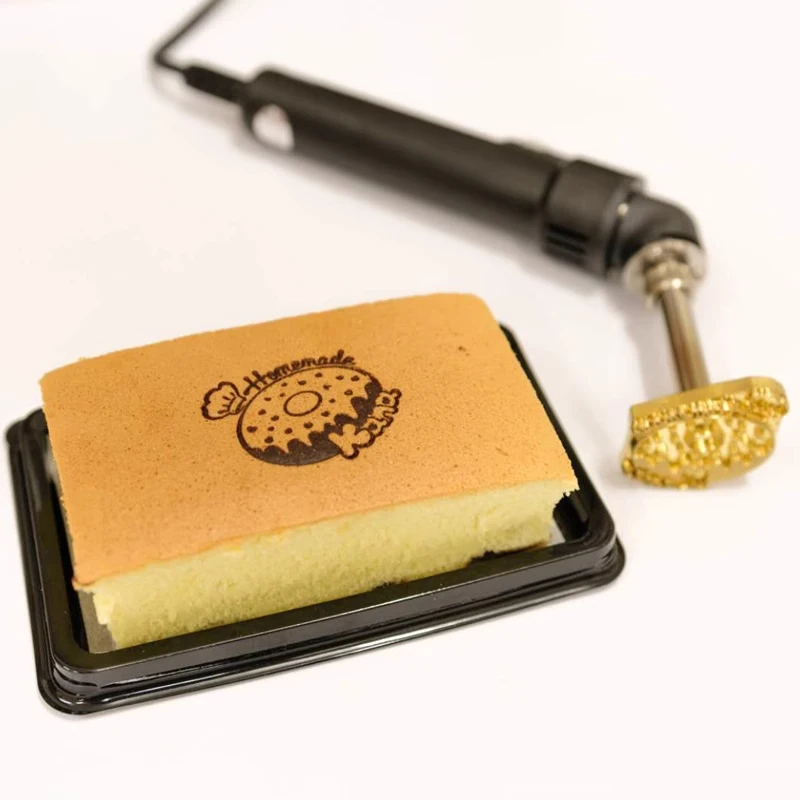 Инструмент для штамповки кожи, электрическая машина для тиснения на заказ, машина для горячего тиснения, паяльник для печати логотипа для деревянной еды, печенья, торта