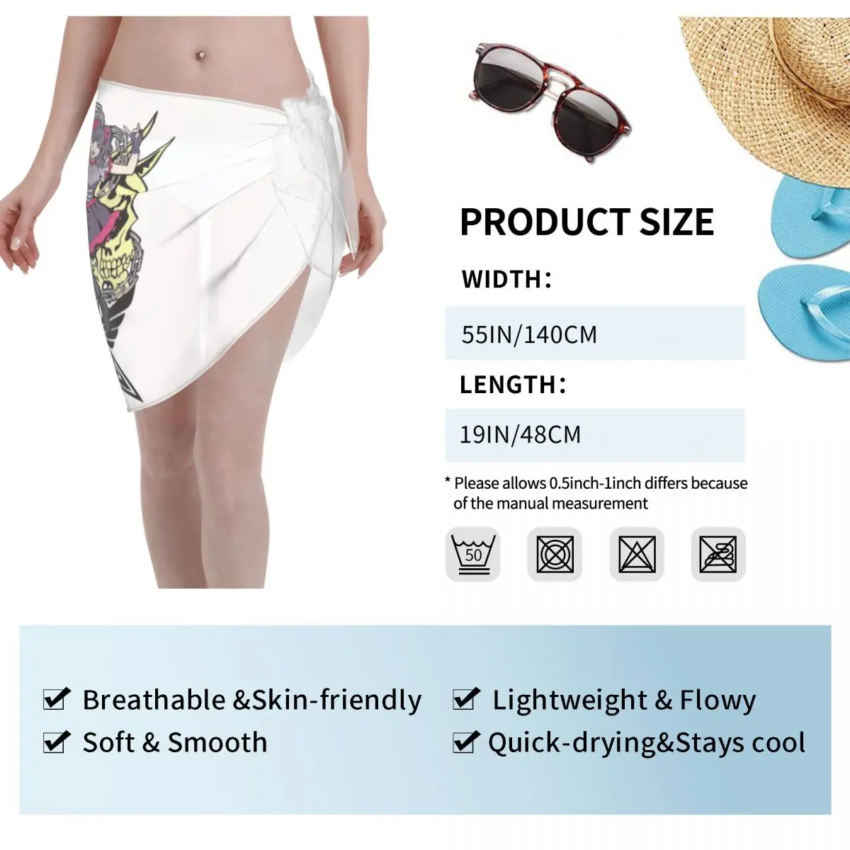 Benutzerdefinierte für Bademode Babymetal Frauen kurze Sarongs Strand Wrap Frauen Strand Bikini Wrap Pop Musik Star Sarongs Badeanzug Coverup