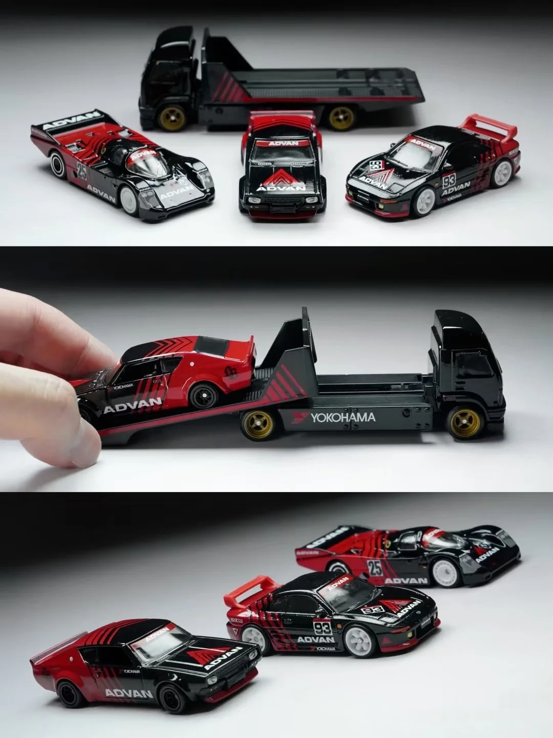 Hot Wheels – véritable Garage Premium Advan Aero Lift Porsche 962 Nissan Skyline 1/64, modèle de véhicule moulé sous pression, jouet de Collection Gmh39