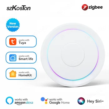 HomeKit Zigbee Hub Gateway Smart Home WiFi Wireless Wired Bridge Tuya Smart Life Works with Apple HomeKit Alexa Google