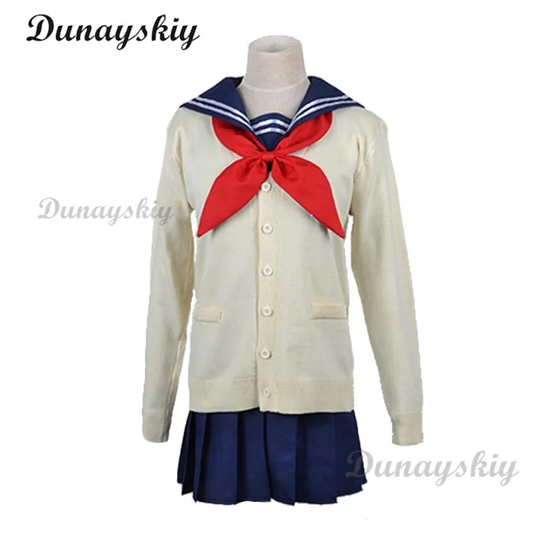 DY2025 Strój Cosplay Cross Body/Himiko Toga Anime Boku No Adult Mężczyzna Kobieta Halloween Mundurek Szkolny Marynarski