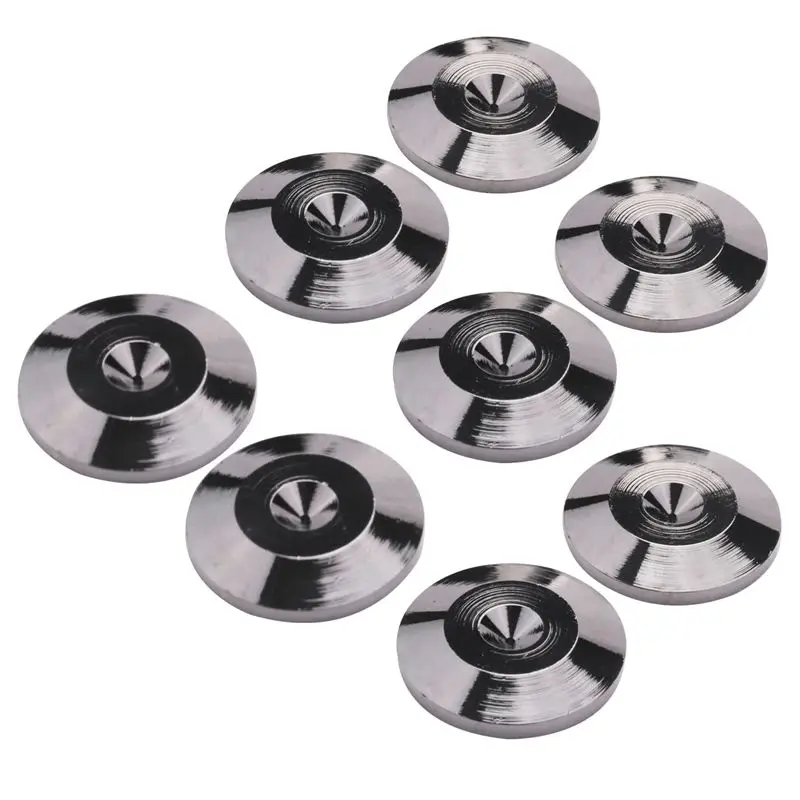 A11E-8PCS Metal Shockproof Foot Spikes Pads Stands Mats For Speakers CD Players Turntable Amplifier DAC Recorder Feet Pad