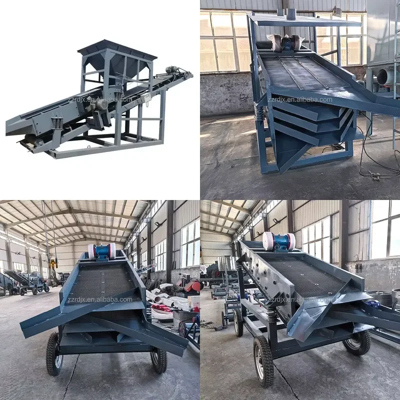 Automatic Sand Sifter with Vibrating Screen - Perfect for Aggregates & Recycling Plants