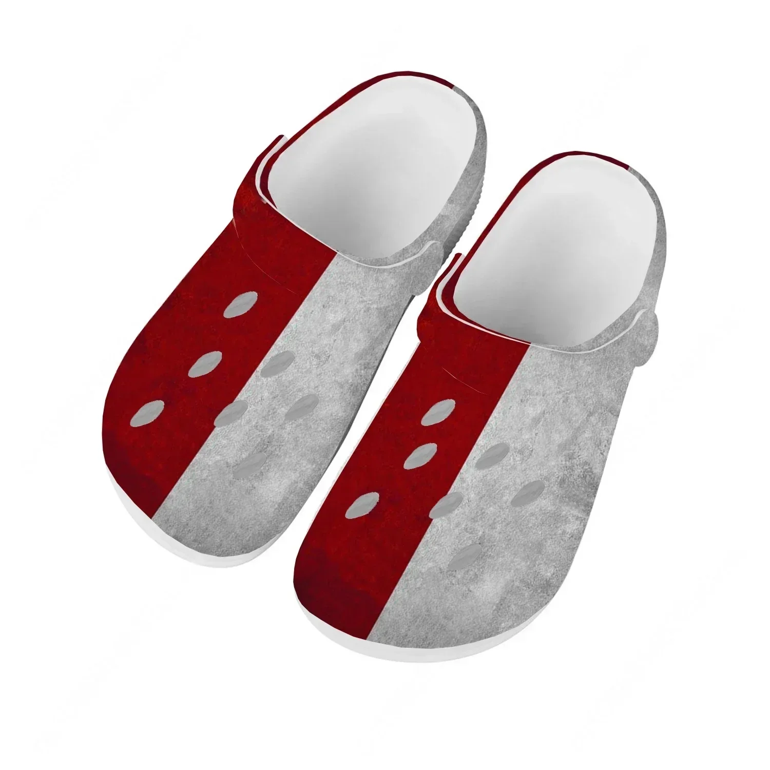 Indonesia National Flag Water Shoes Women Teenager Comfortable Home Garden Clogs Custom Sandals Beach Breathable Hole Slippers