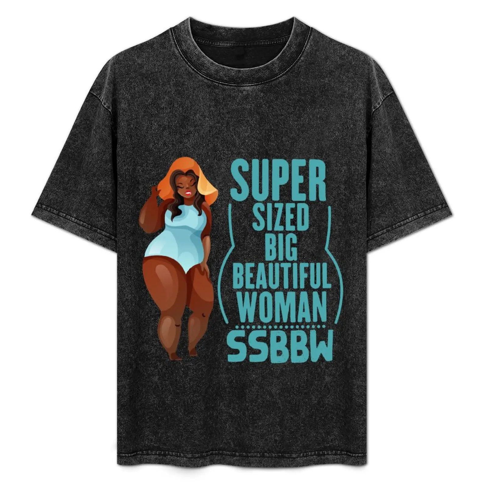 

SSBBW,super sized big beautiful woman,ssbbw T-Shirt Art Pattern Printed Casual Top