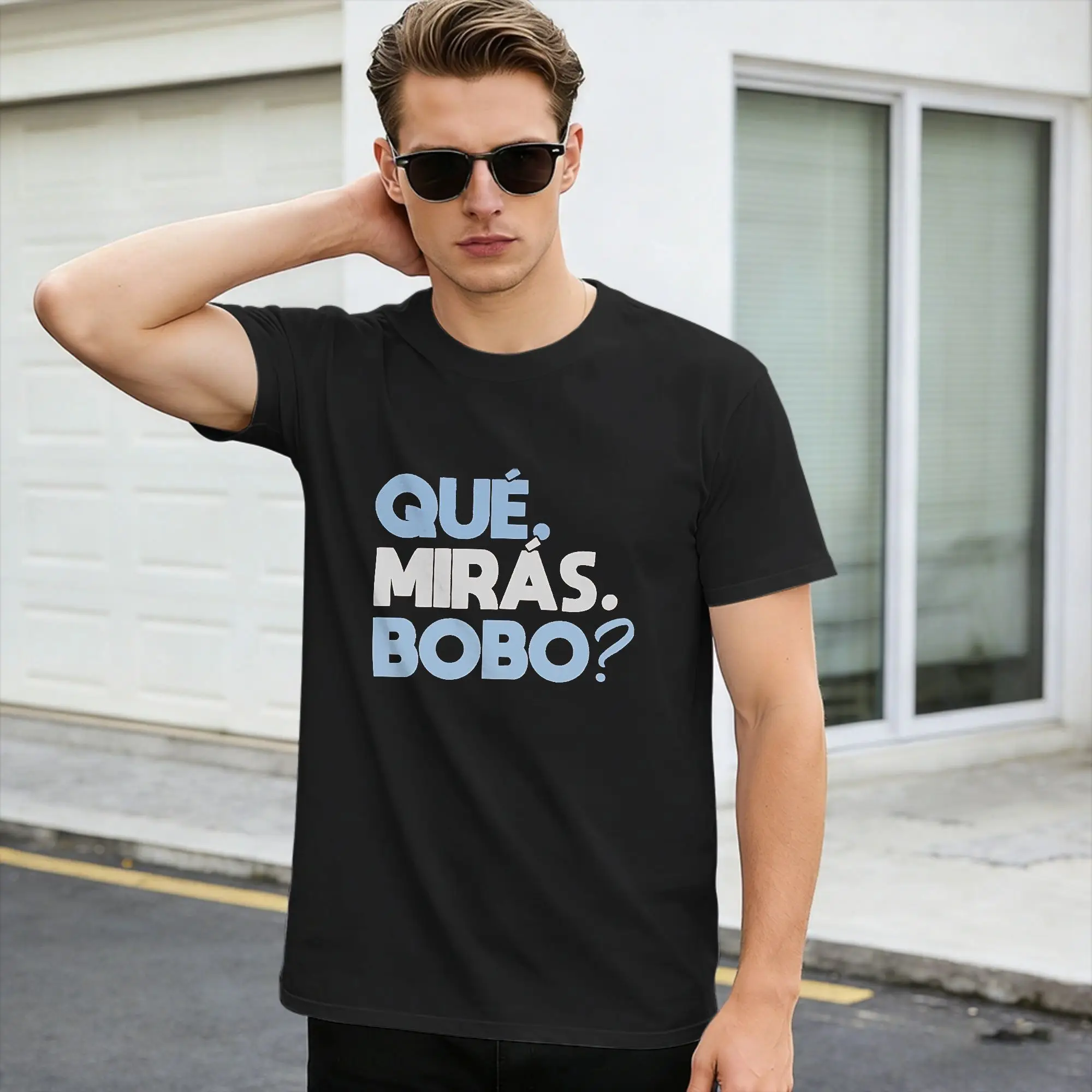Que Miras Bobo Messi T Shirt Summer  Streetwear T Shirts 100% Cotton Harajuku Tee Shirt For Men's Casual Top Tees,
