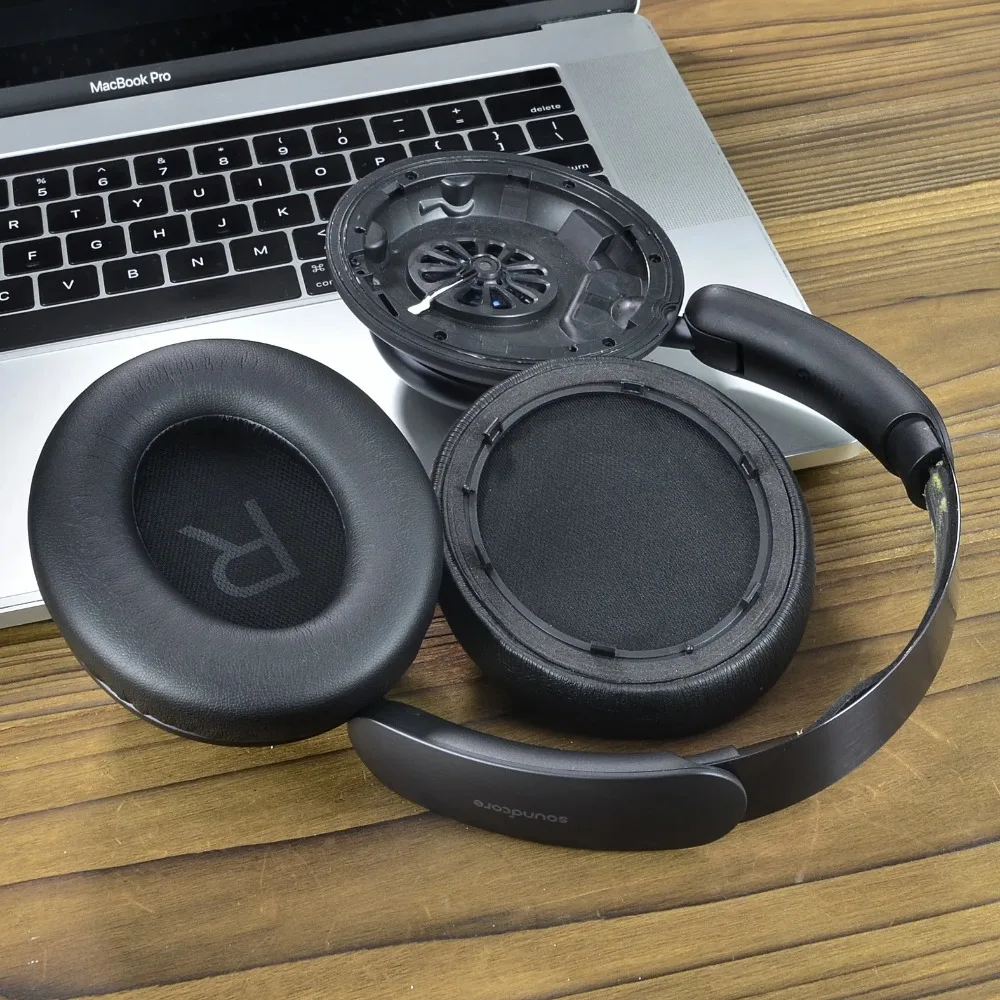 1Pair Protein Ear Pads Earpads Headset Replacement Ear Cushion Accessories Headphone for Anker Soundcore Space Q45 - view 5