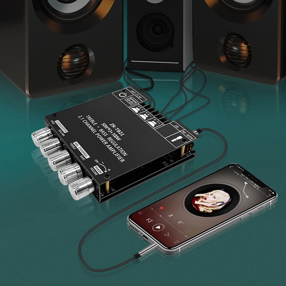 TPA3116D2 قناة جهاز تضخيم الصوت مجلس DC12-24V مضخم الصوت باس ثلاثة أضعاف الطاقة ستيريو الصوت أمبير 50 واط 50 واط 100 واط للمسرح المنزلي