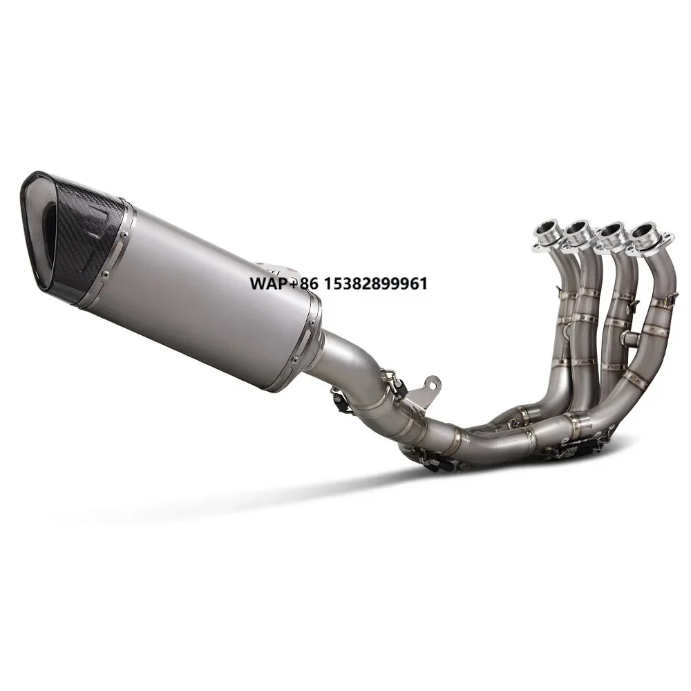 High Performance Full Titanium Exhaust Muffler Motorcycle Exhaust slip on Pipe System for  R6 2017-2025