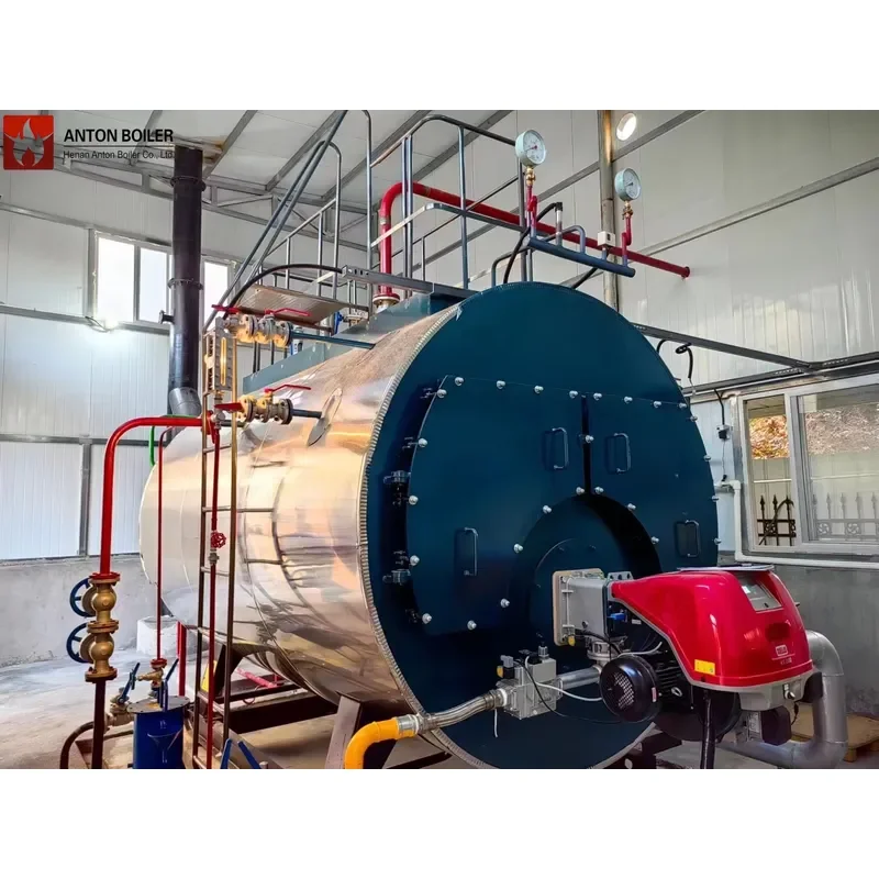 J Hotel Laundry Steam Boiler WNS Compact Auto PLC Oil Fired 1-20t/h Low Noise Clean Combustion Easy Install