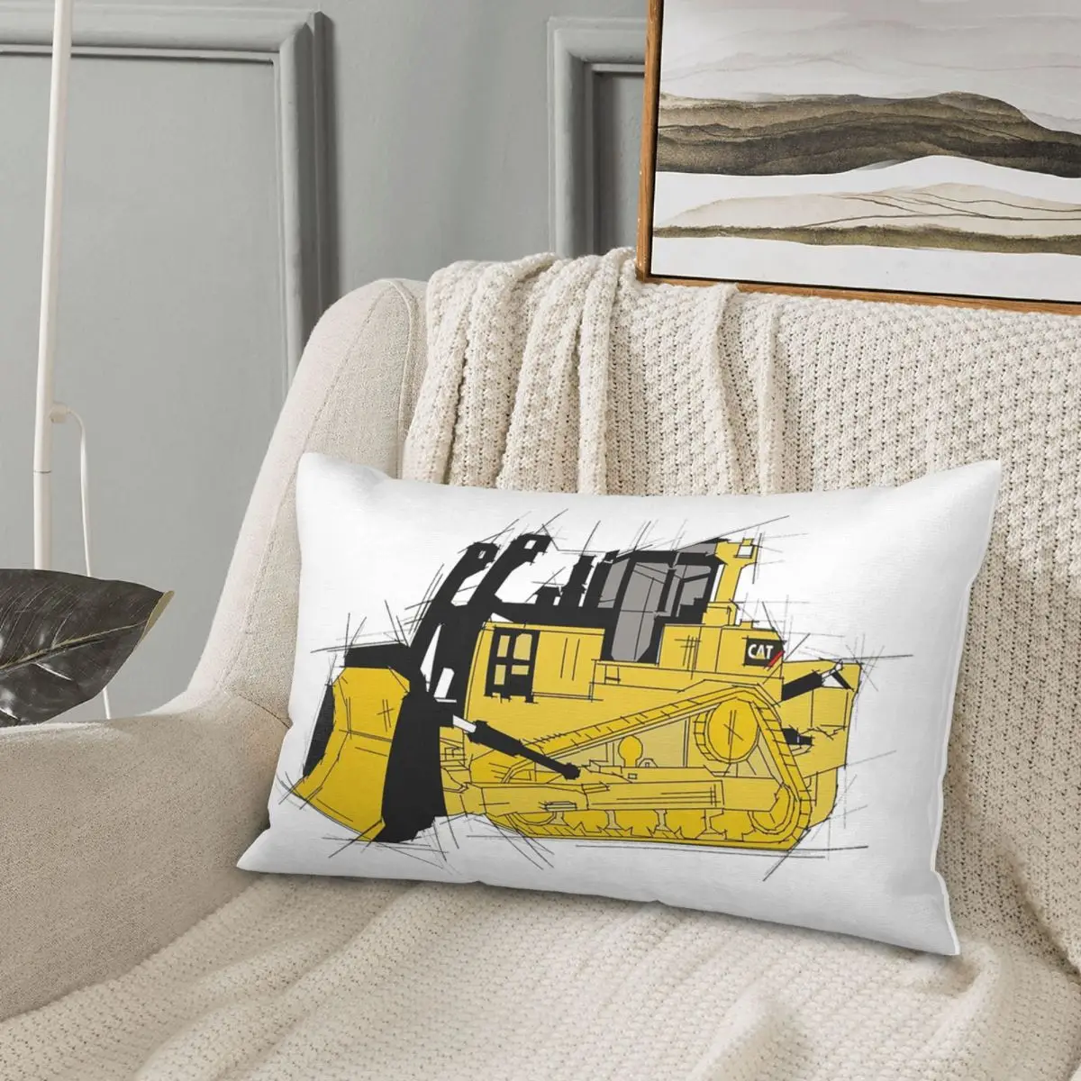 

Прямоугольная наволочка Caterpillar D10, чехол для подушки, декор для спальни, кровати, домашняя комфортная декоративная подушка
