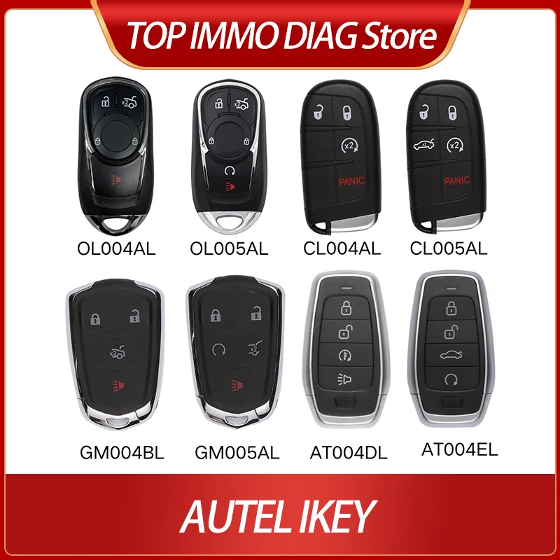 

AUTEL IKEY OL004AL OL005AL CL004AL CL005AL GM004AL GM005AL AT004DL AT004EL Universal Remote key For KM100 IM508 IM608 XP400 Pro