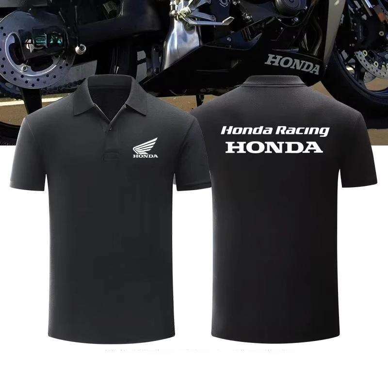 

Honda Summer Casual Lapel Short Sleeve POLO Shirt Tooling T-Shirt Fashion Customized Honda Honda Motorcycle Racing Same Men's BO