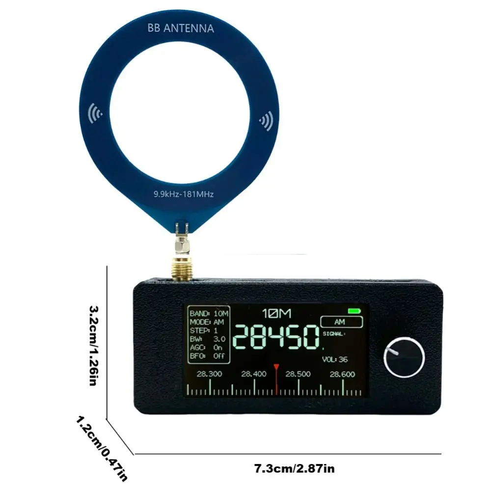 0.5-108mhz Mini Radio Sound Recorder SW LW AM FM SSB SI4732 DSP Radio Rechargeable Multifunctional Full Band Mini Receiver