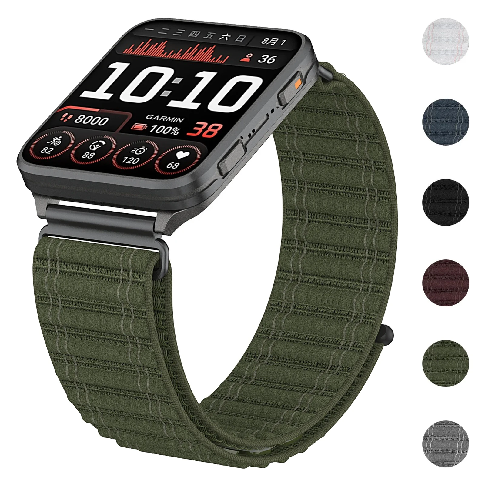 Sport Loop Velcro - Нейлоновый ремешок 24 мм для Garmin