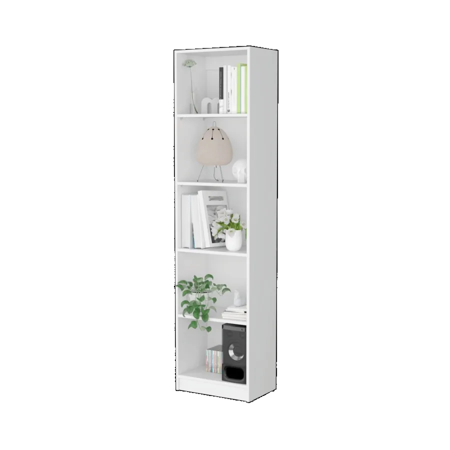 Libreria Sutton Slim dal design moderno a 5 ripiani