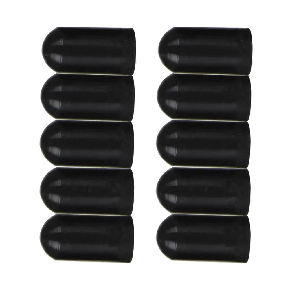 10 Pcs Silent Drum Drumstick Mutes Drumsticks Practice Tip Silicone Protectors Cover
