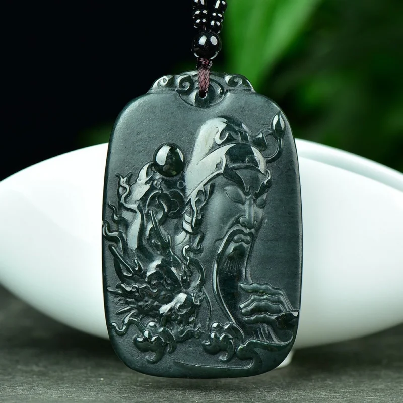 

Hetian Thousand-Hand Guanyin Maitreya Buddha Pendant Qing Jade Guan Gong Twelve Zodiac Hanging Ornament