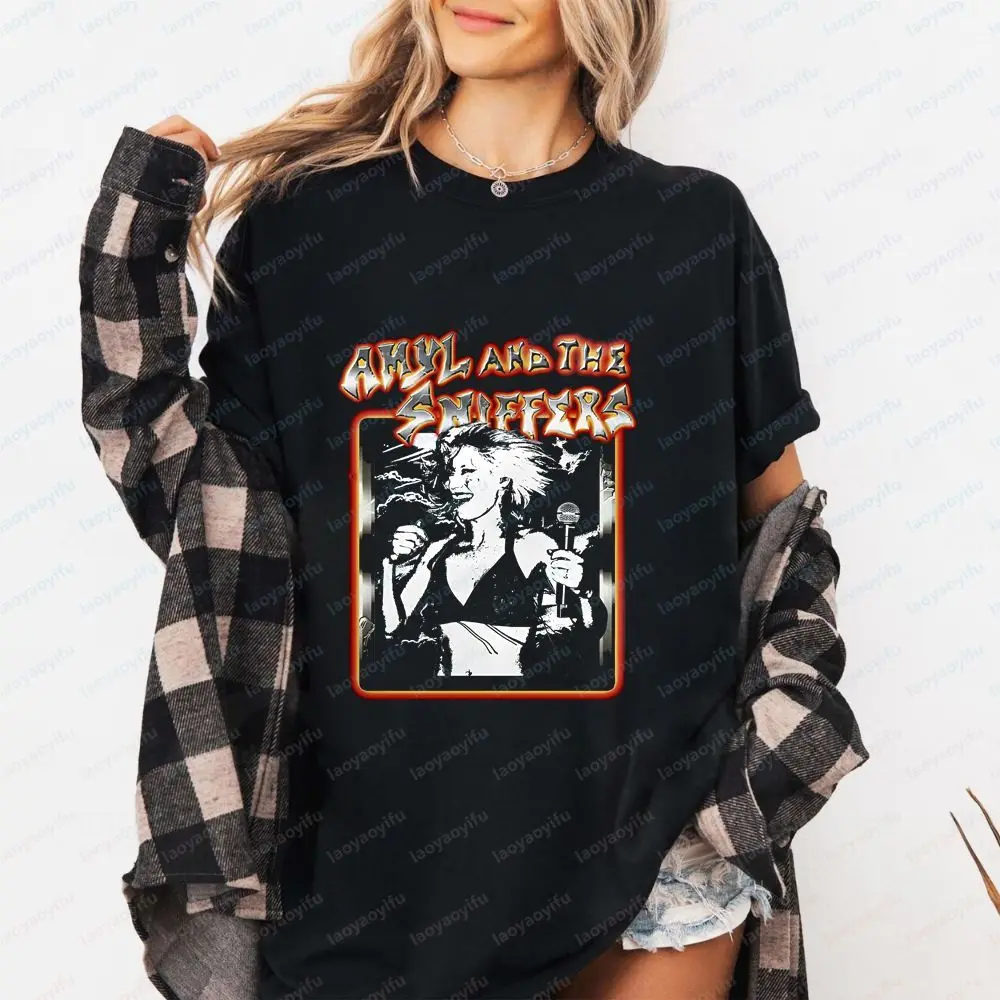 Amyl and The Sniffers - Summer Trend Original Store Short-sleeved Men's and Women's Round-neck Shirts, Comfortable T-shirts