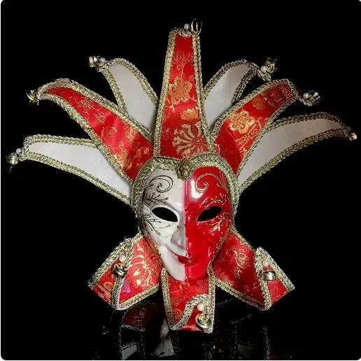 

Venice Clown Mask Vintage Circus Men Performance Cosplay Party Stage