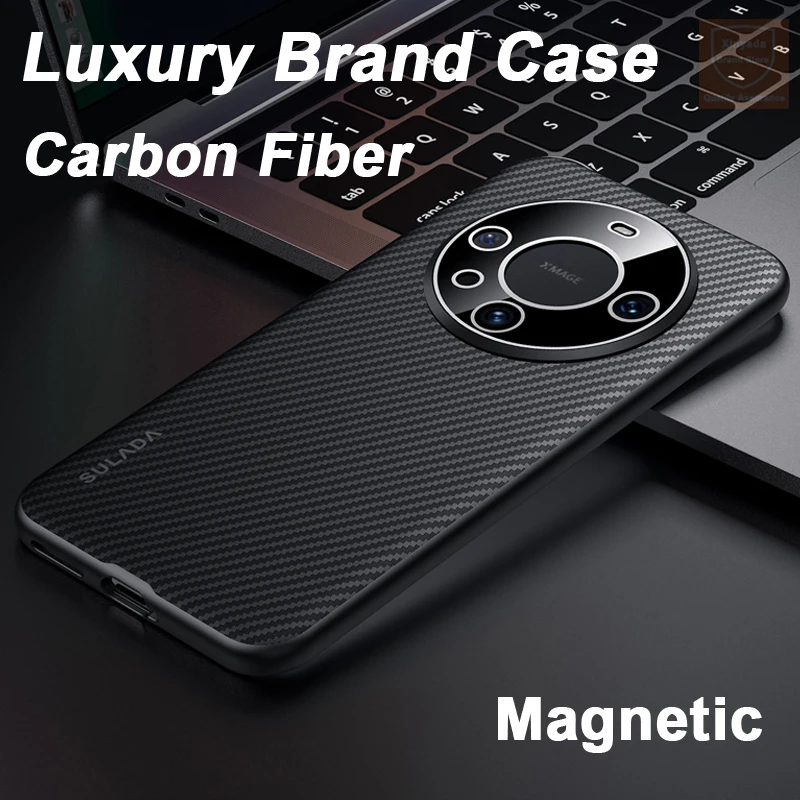 For Huawei Mate 60 Pro Case High end Carbon Fiber Kevlar Skin Brand Phone Case For Huawei Mate 60 Pro Mate60 Cover Shell Bumper