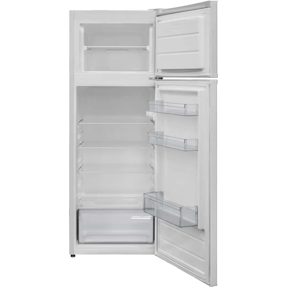 Apartment Refrigerator Freestanding Slim Design Full Fridge with Top Freezer for Condo, House, Small Kitchen Use, White