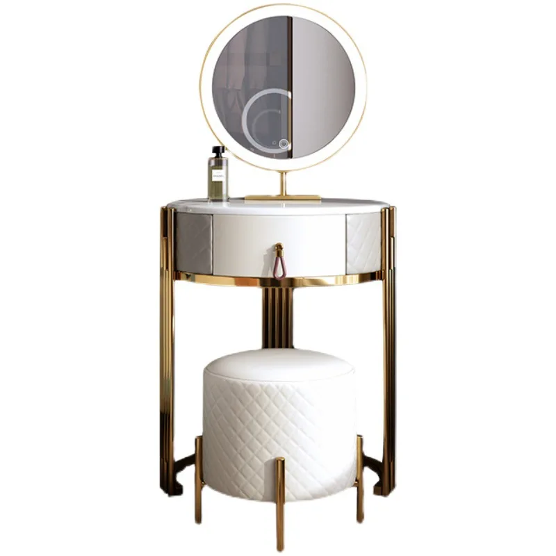 

dressing table, bedroom Internet celebrity ins style light luxury Italian mini solid wood super small makeup table