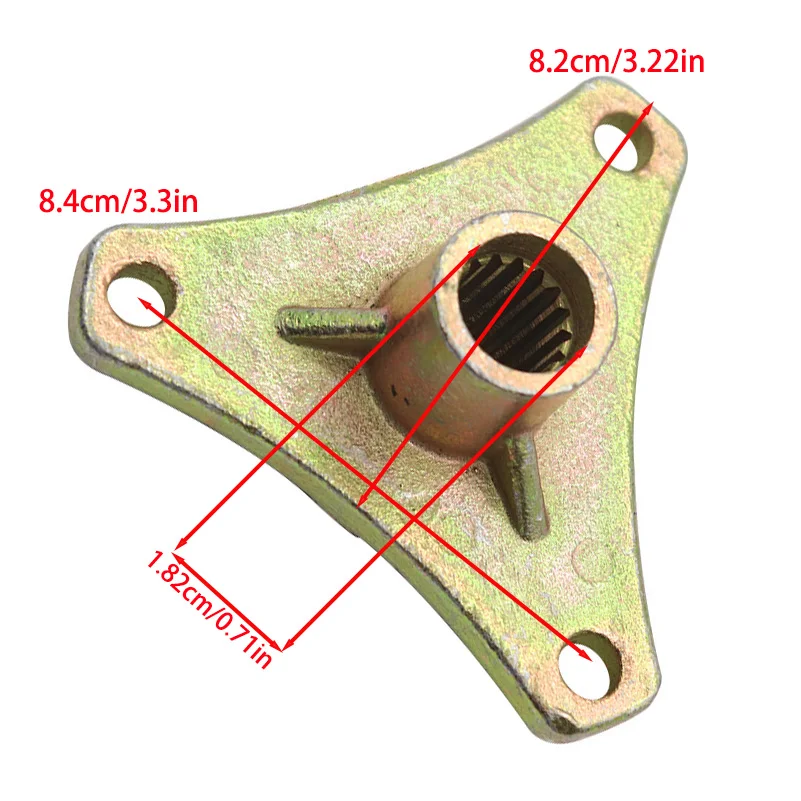 3-hole flange 17T suitable for Chinese 50cc 110cc 125cc tire go kart Buggy go kart ATV UTV four-wheel bike accessories