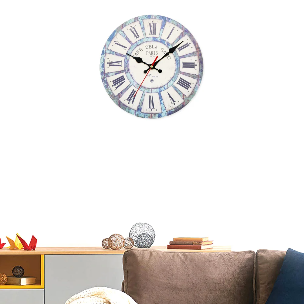 

Silent Wall Clock Acrylic Sky Style Hanging Decorative Clock for Bedroom Living Room Office Retro Style Quiet Home