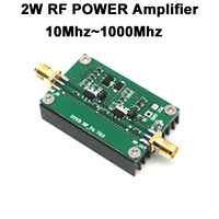 10-1000Mhz 2W RF Power Amplifier Broadband for Radio 433Mhz HF VHF UHF FM Transmitter Walkie Talkie LORA Helium Miner 868Mhz