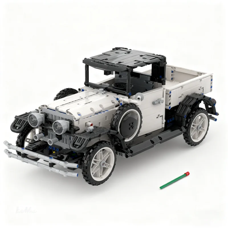 2022pcs MOC Technical Forded Model AA Pickup Classic Building Blocks Construction Christmas Gift DIY Education Toys Idea