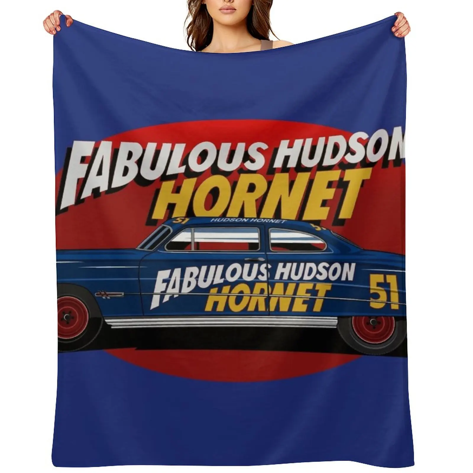 

Fabulous Hudson Hornet illustration by petrothings Throw Blanket sofa bed Decorative Throw Picnic Sofa Throw Blankets