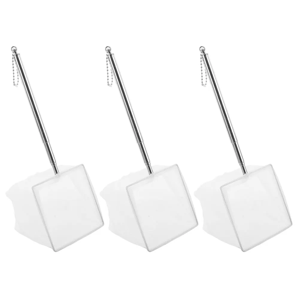 

3pcs Telescopic Fishing Net Stainless Steel Extendable Handle For Freshwater Saltwater Portable Landing Catch Small Fish Pier