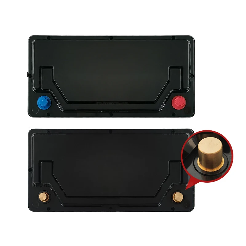 12V 24V Car Starter Battery Case 60038 Type Screw Waterproof Plastic Box 3S Li-ion 4S Lifepo4 Battery Box Copper Terminals