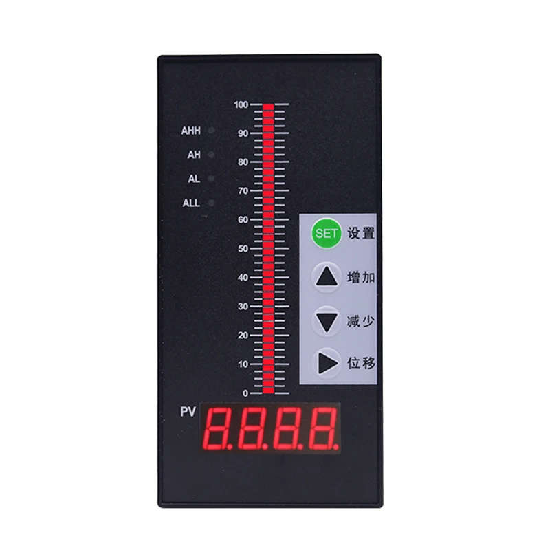 4-20mA DC input water liquid level controller with 4 ways relay output water level display meter 4-20mA display meter controller