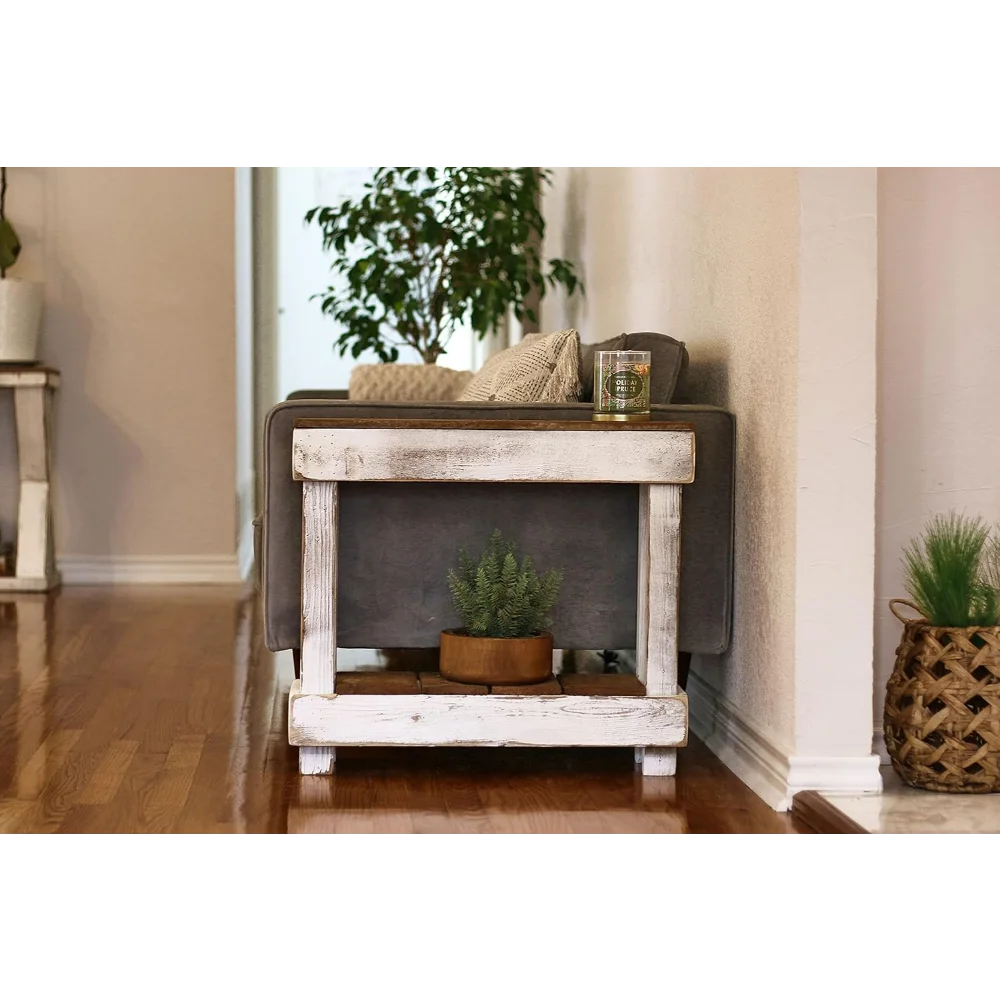 

Luxe Accent Side Table (White Combo)