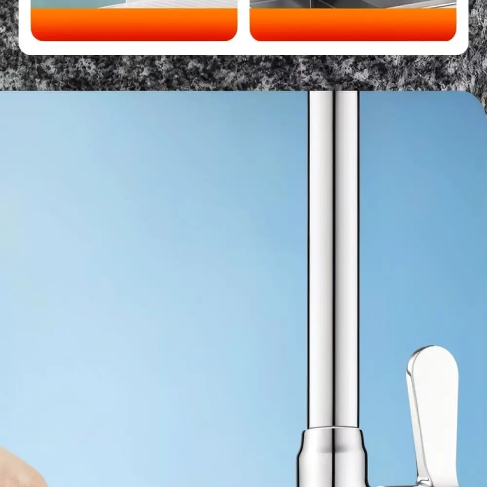 Outdoor Faucet Dual Spigot Garden Water Tap Extended Thread Wall Mounted For Mubin Backyard Balcony Watering Utility Tool