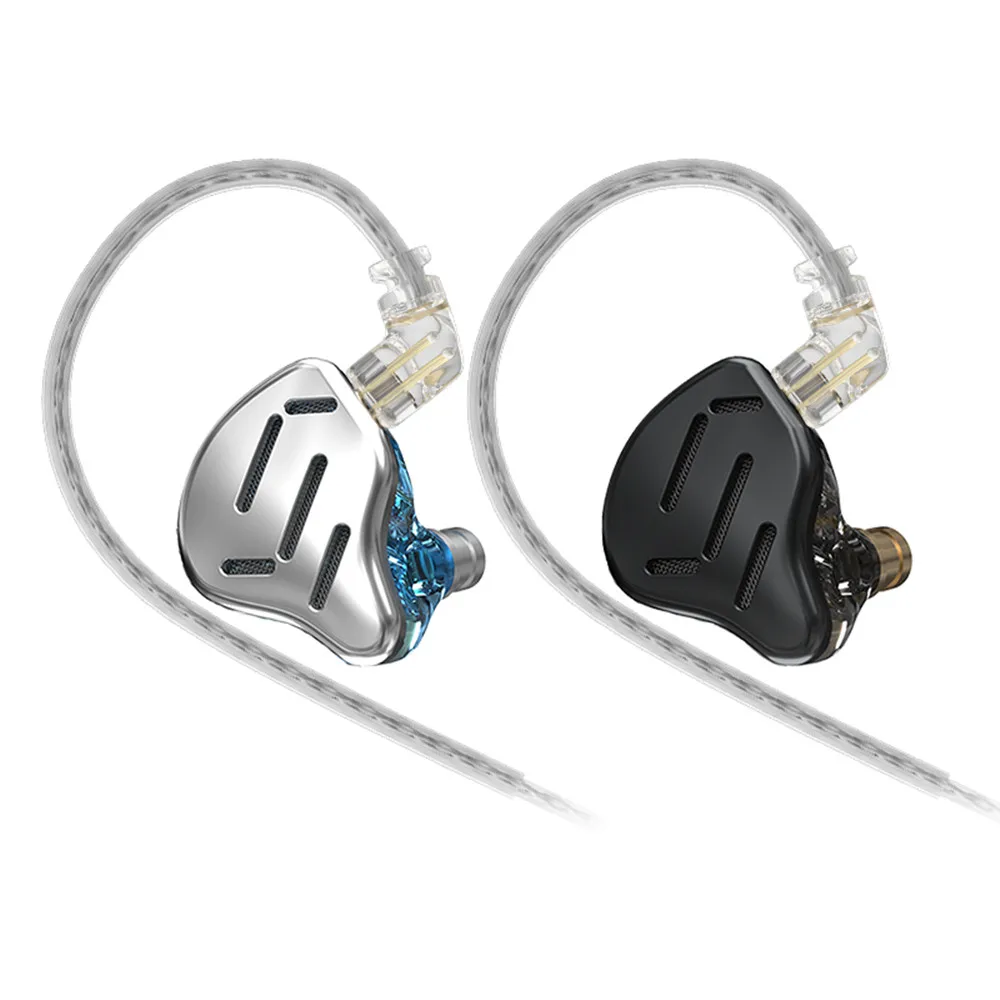 KZ ZAX 7BA 1DD Hybrid Drivers Unit HIFI In Ear Headphones Monitors Earphones Noise Cancelling Earbuds Music Headsets