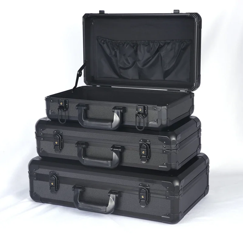 Multifunctional Aluminum Alloy Toolbox Fishing Tackle Instrument Equipment Storage Box with Wheels Portable Custom Box
