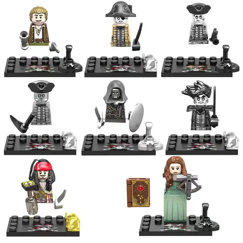 WW2 Mini Military Imperial Navy Soldier Building Blocks Bricks Caribbean Pirates Figures Educational Toys For Boy Brithday Gift