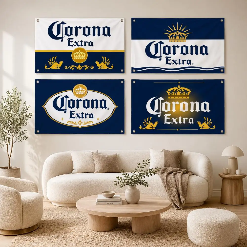Brand Corona Extra Flags flag For Decoration Outdoor Picnic Hanging Home Camping Party Banner