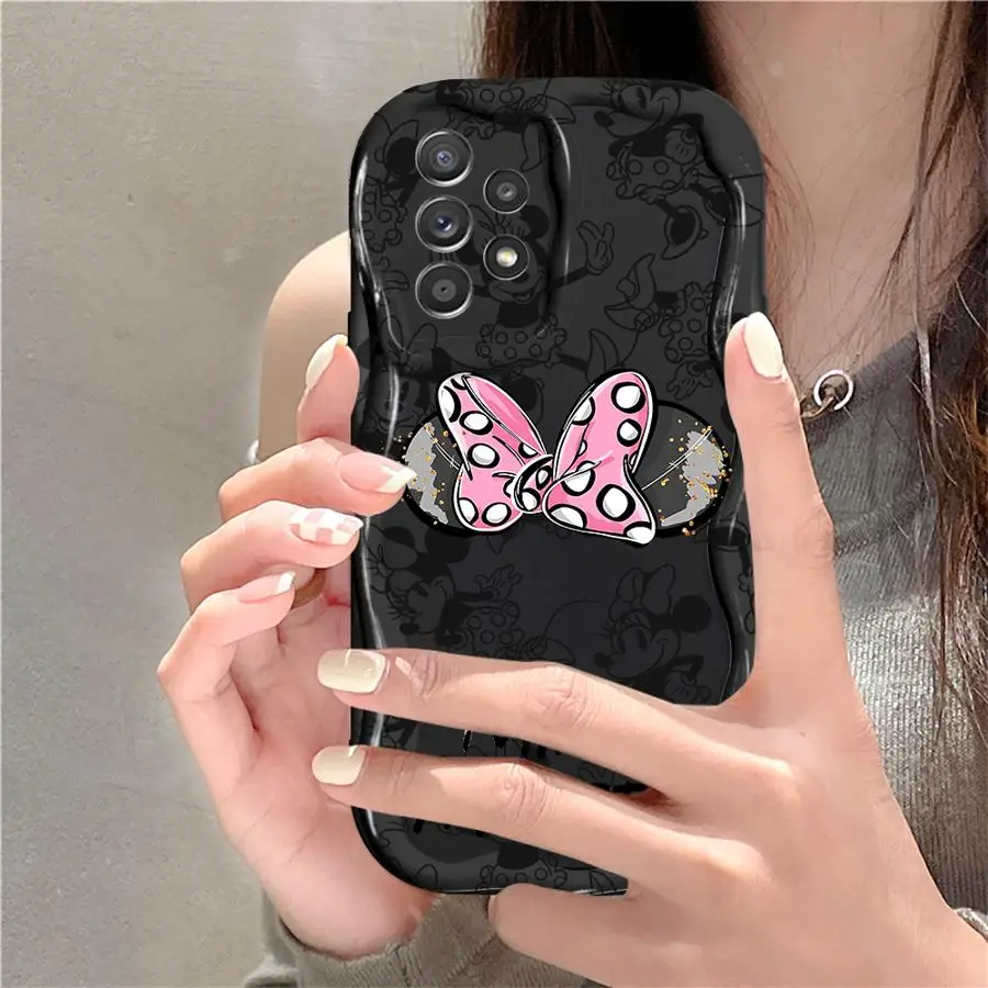 สําหรับ Samsung Galaxy A36 A24 A55 A35 A52 A56 A25 A54 A32 A53 A23 ฝาครอบโทรศัพท์นุ่ม Disney Mickey Minnie เมาส์