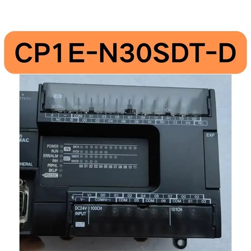 

The second-hand CP1E-N30SDT-D PLC controller tested OK and its function is intact