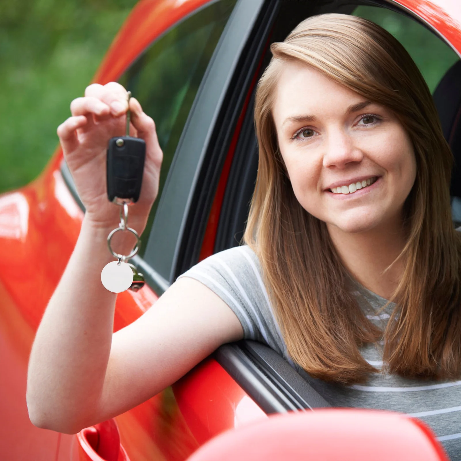 

10pcs Titanium Steel Engraving Blanks Military Style Stamping Tags Pet Id Keychain Pendant Dog Cat Tag Blanks For Diy Stamp Tags