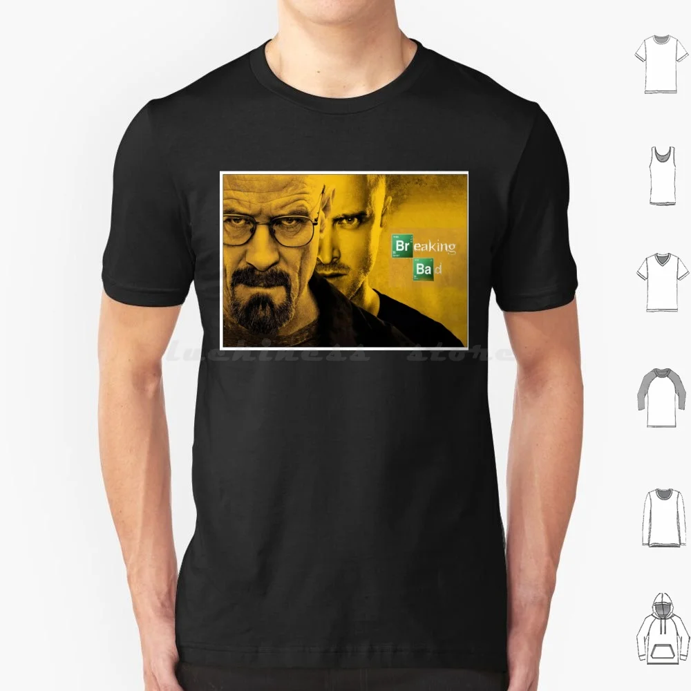 Walter White & Jesse Pinkman T Shirt Big Size 100% Cotton Walter White Jesse Pinkman Mr White Pinkman Br Ba Movie Series Best