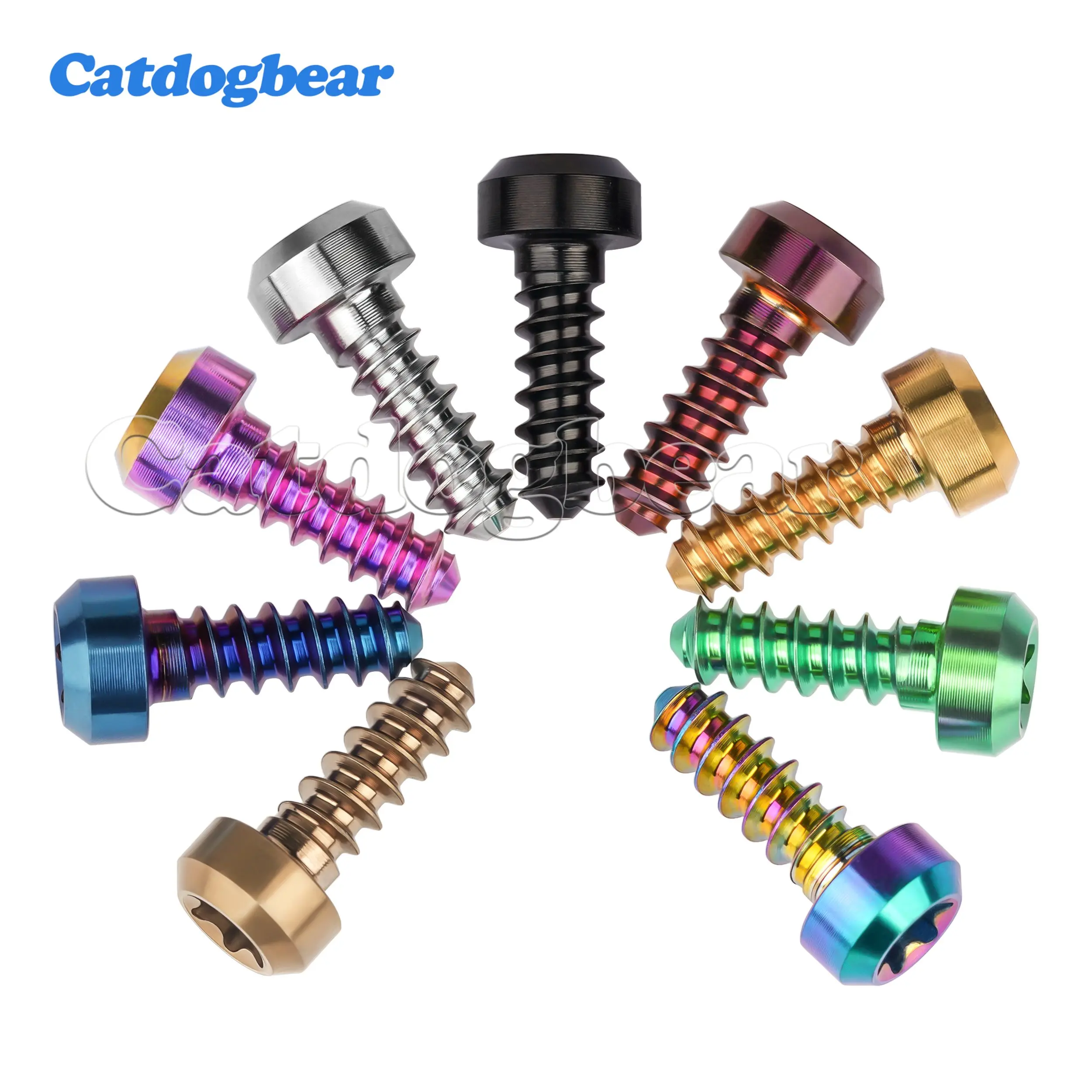 Catdogbear 1PCS Titanium Bolt M3x9mm  Countersunk hex socket self-tapping screw for Bike Motorcycle Car Boat Ti Fasteners