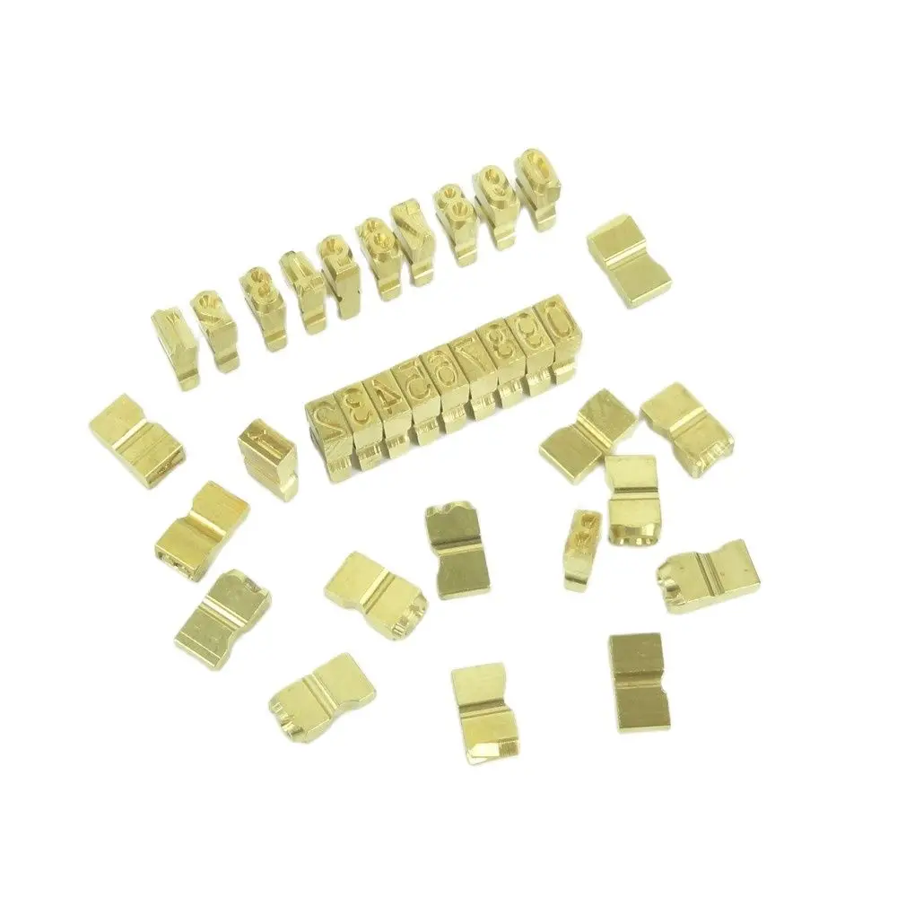 BateRpak  FR-900 Continous Sealing Machine Brass Letters,Emboss Deboss Date Letters 3X5X9MM