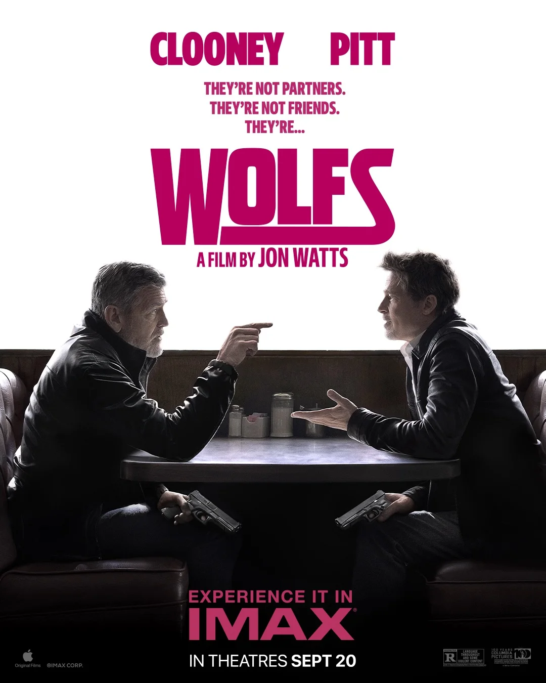 Brad Pitt George Clooney Movie Wolfs (2024) Posters Wall Art Rome Decoration